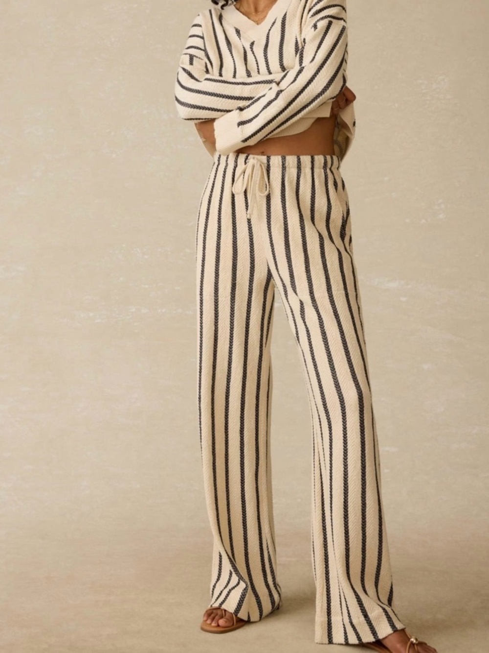 Faherty Cream Laidback Dockside Pant